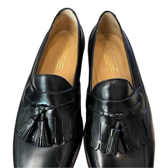 New Johnston & Murphy Cellini Men\'s Detente Black Loafers Dress Shoes 12  12W main image 4